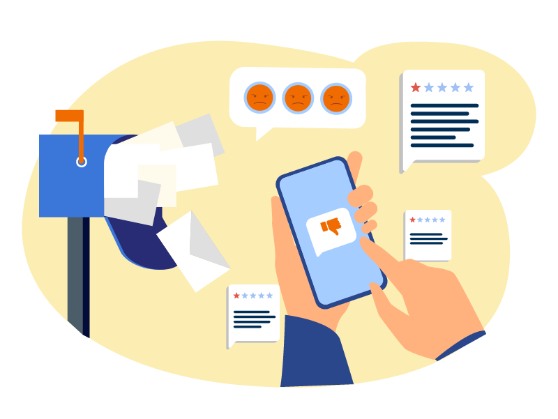 Email_delivery_problem Many negative reviews and messages after an outage.